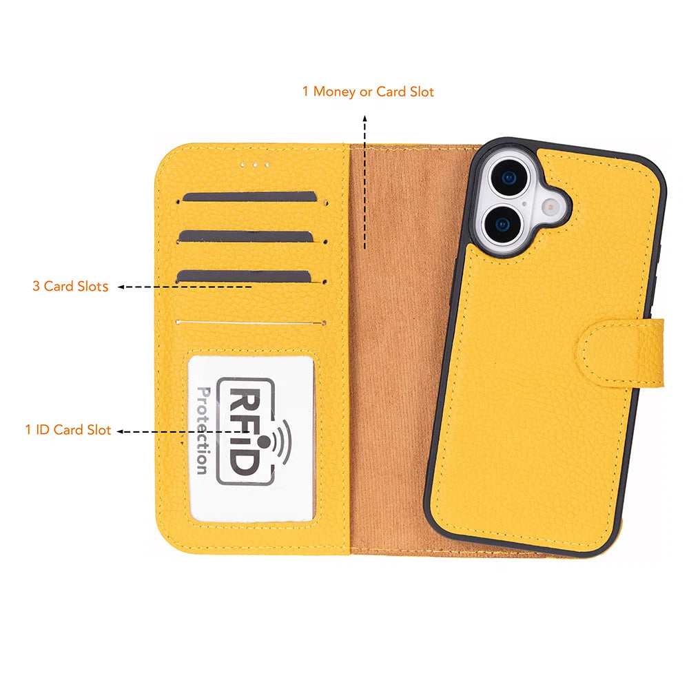 Magic iPhone 17 Leather Detachable Wallet Case