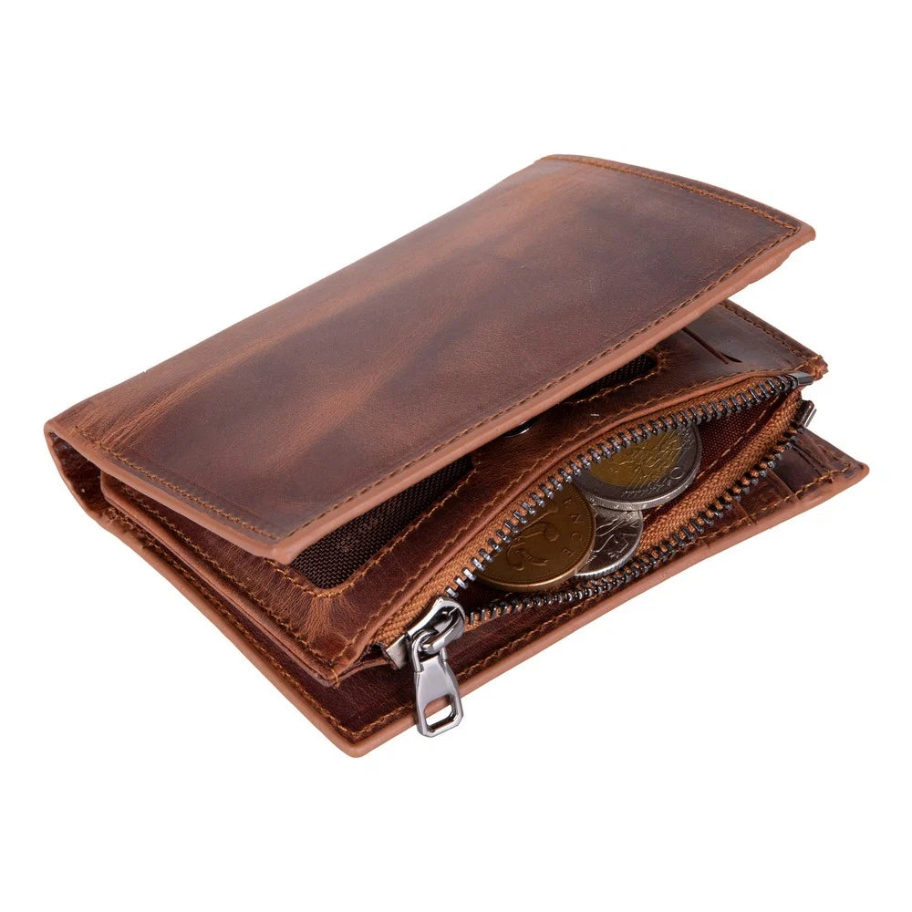 Rexon Leather Men's Wallet with Zipper