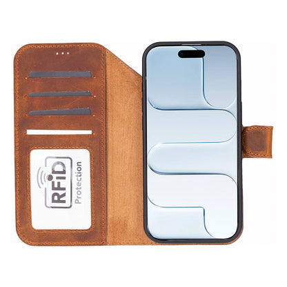 Magic iPhone 17 Detachable Leather Wallet Case – Expanded Palette