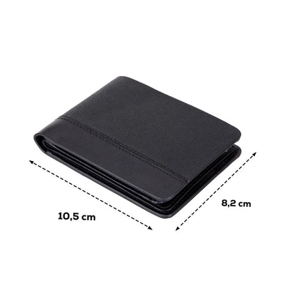 Rovin Leather Bifold Wallet with ID Windows