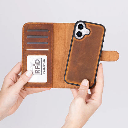 Magic iPhone 17 Detachable Leather Wallet Case – Expanded Palette