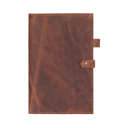 Bosco Leather Journal Cover with Snap Closure