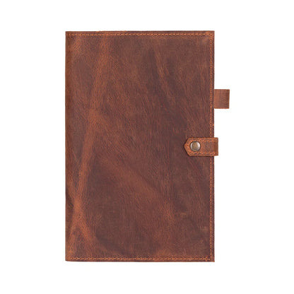 Bosco Leather Journal Cover with Snap Closure