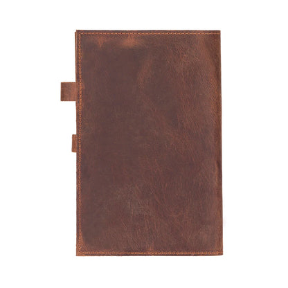 Bosco Leather Journal Cover with Snap Closure