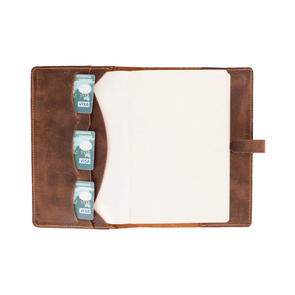 Passato Leather Journal Cover with Three Card Slots
