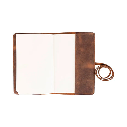 Eterna Leather Journal Cover with Wraparound Strap
