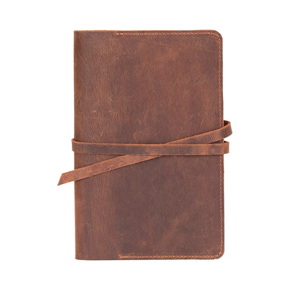 Eterna Leather Journal Cover with Wraparound Strap