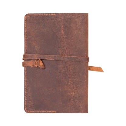 Eterna Leather Journal Cover with Wraparound Strap