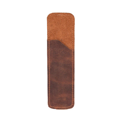 Pelle Leather Pen Pouch with Notebook Strap
