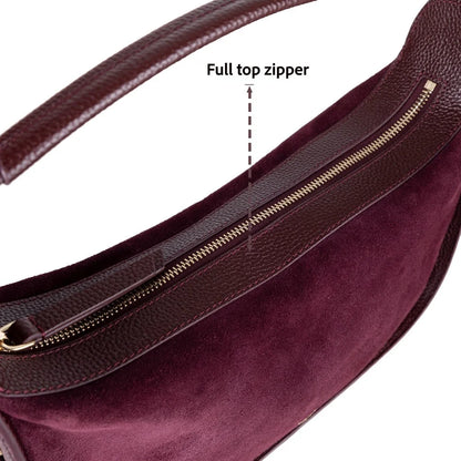 Dolcezza Suede Leather Shoulder Bag