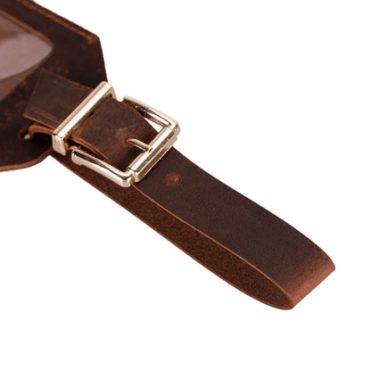 Uno Leather Luggage Tag with ID Window