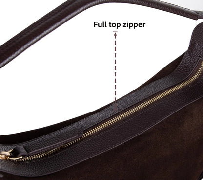 Dolcezza Suede Leather Shoulder Bag