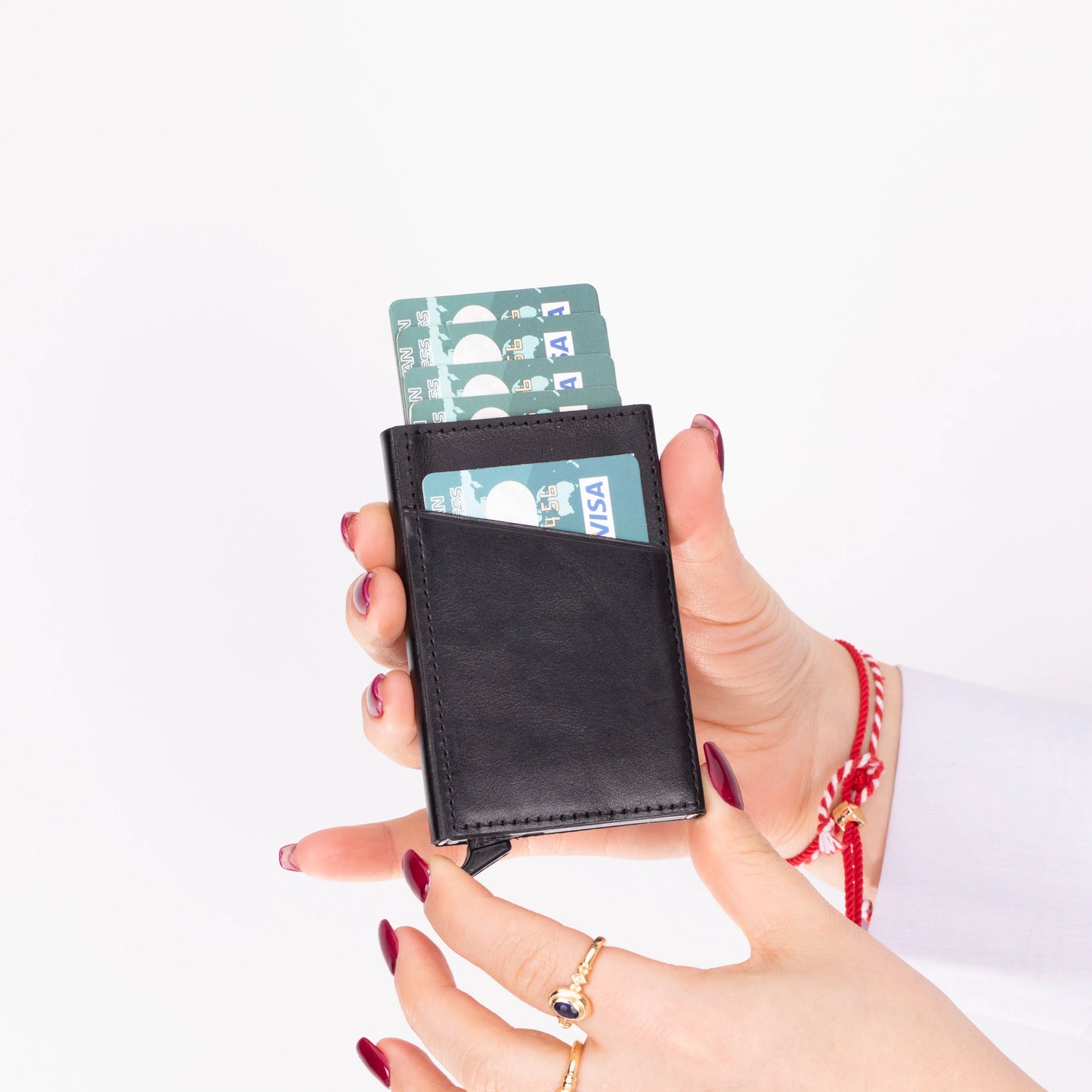 Torres Leather Pop-up Card Holder