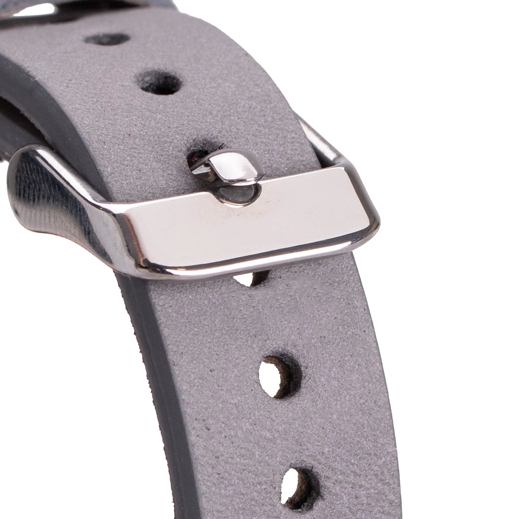 Leather Apple Watch Bands - Ferro Silver Trok Style CZ12