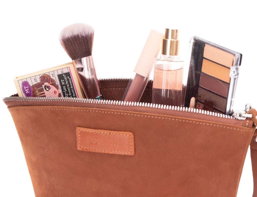 Nimora Leather Makeup Bag