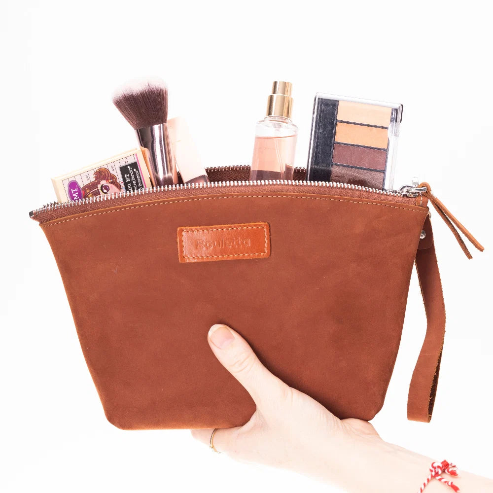 Nimora Leather Makeup Bag