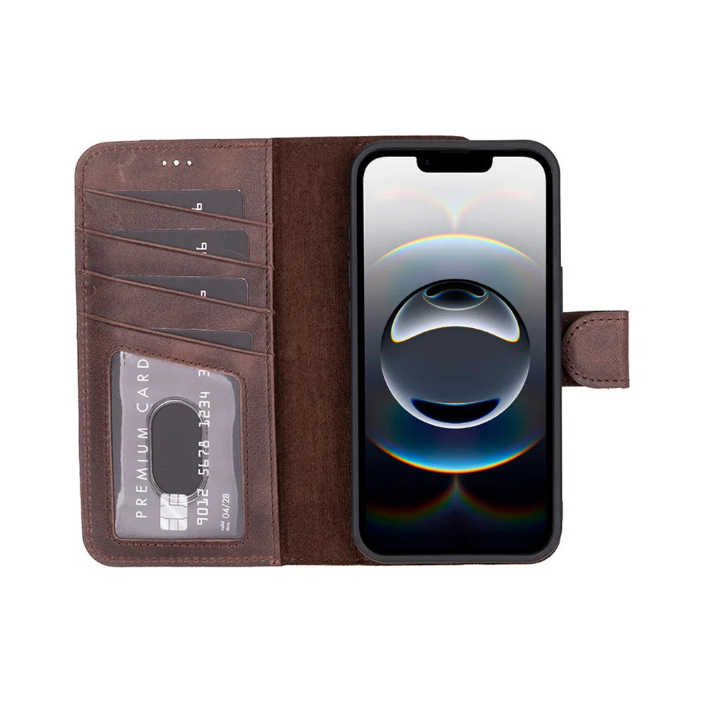 Magic iPhone 17E/16E Detachable Leather Wallet Case