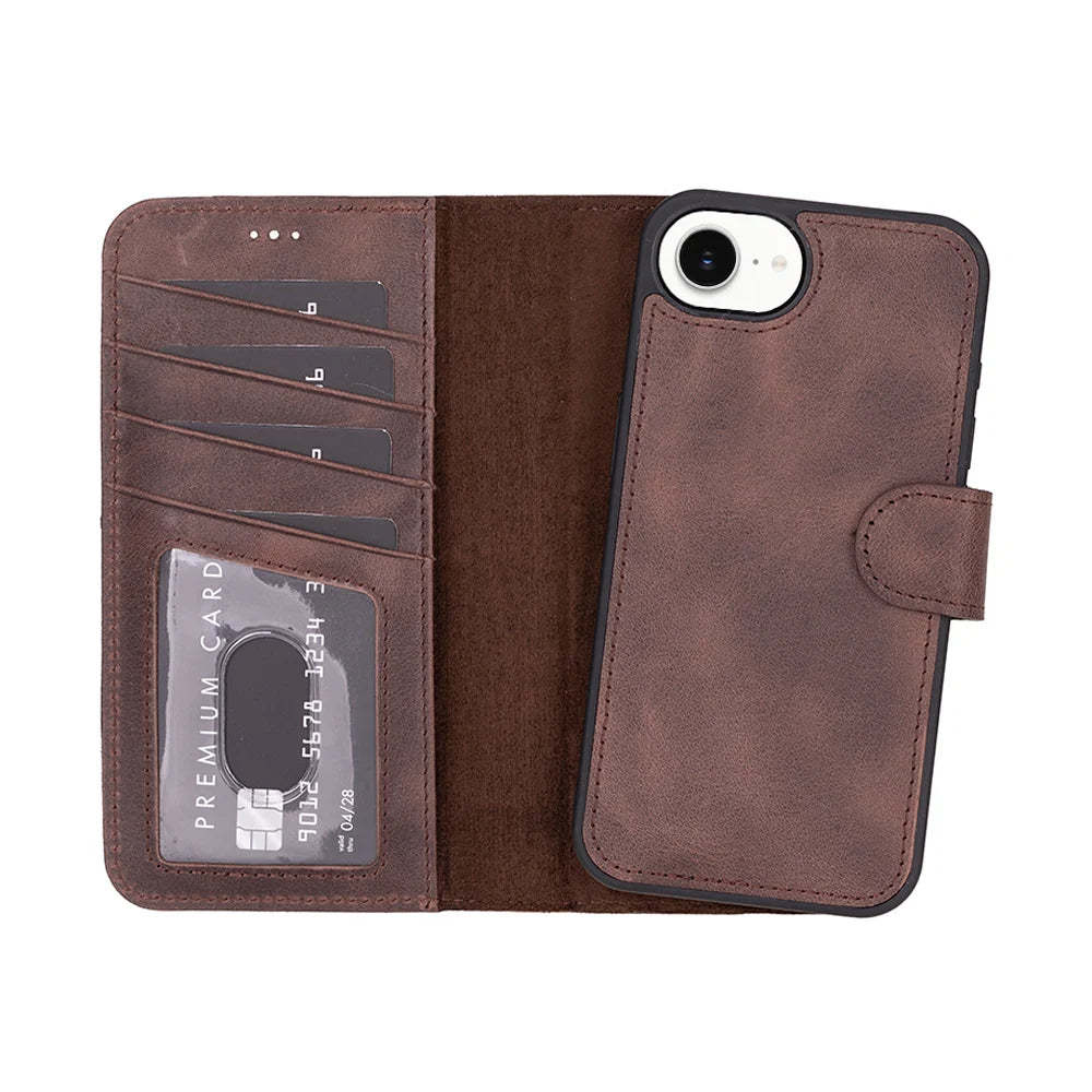 Magic iPhone 17E/16E Leather Detachable Wallet Case