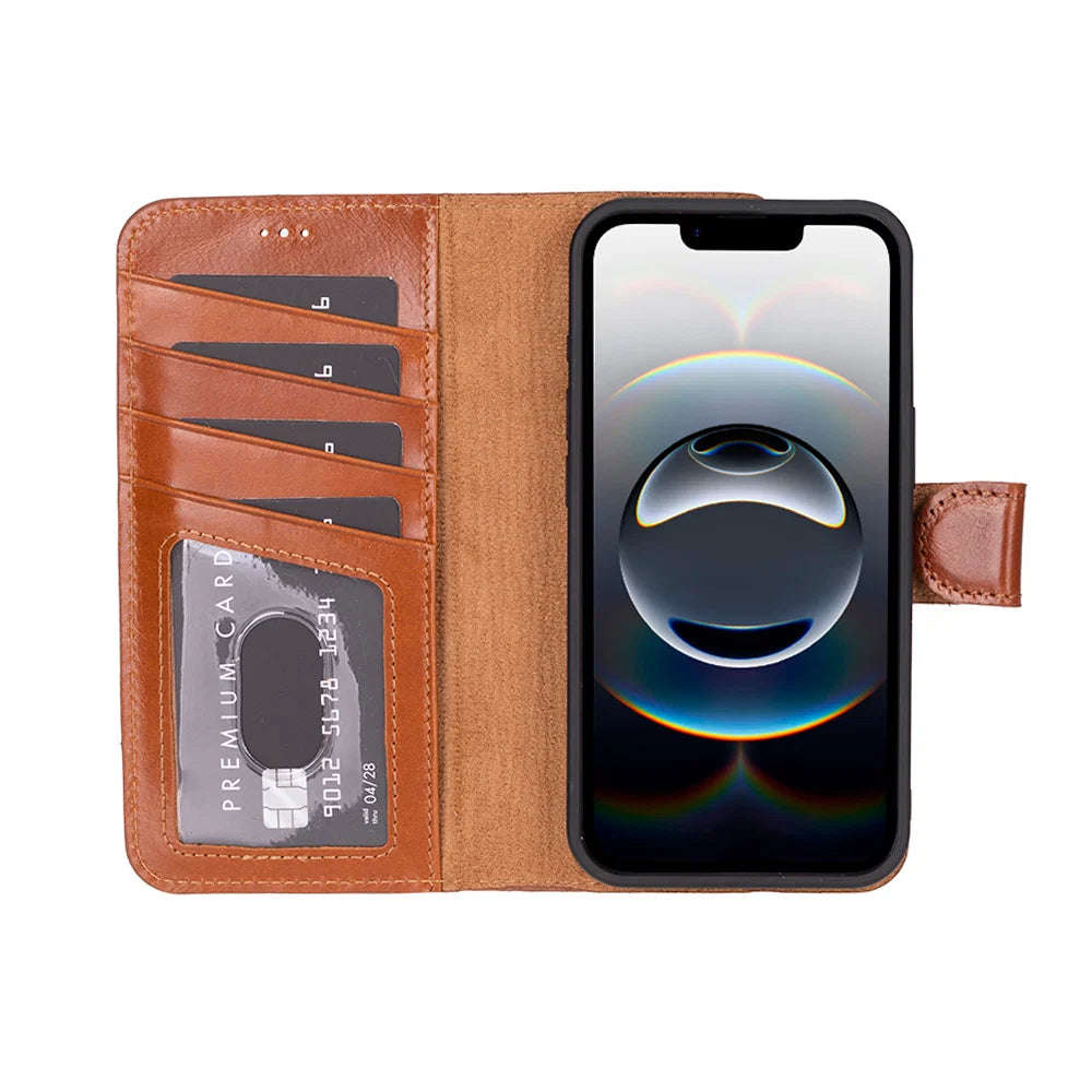 Magic iPhone 17E/16E Detachable Leather Wallet Case