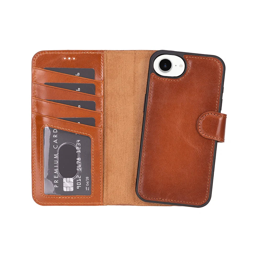 Magic iPhone 17E/16E Leather Detachable Wallet Case