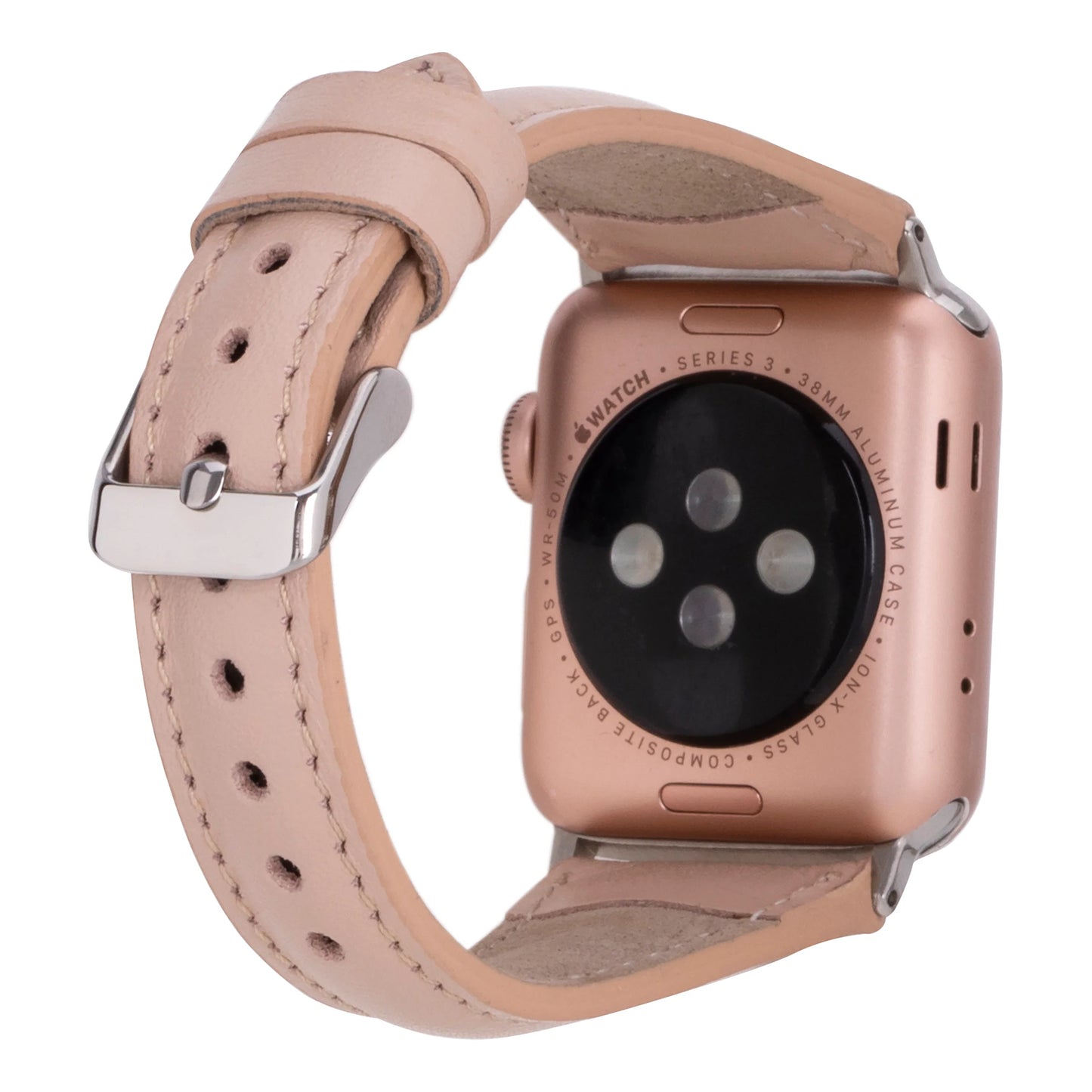 Leather Apple Watch Bands - Clasic Slim Style BRN7