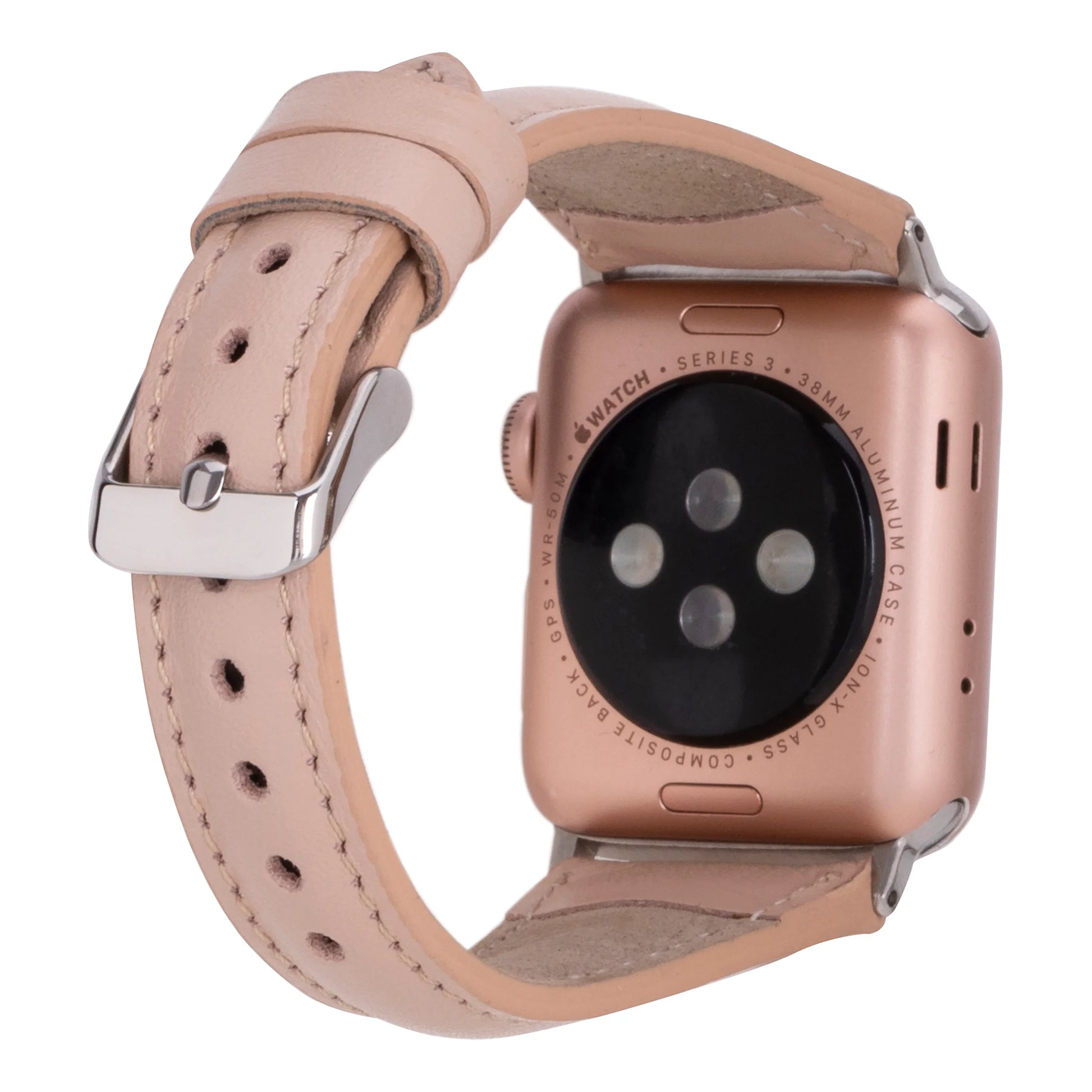 Leather Apple Watch Bands - Clasic Slim Style BRN7