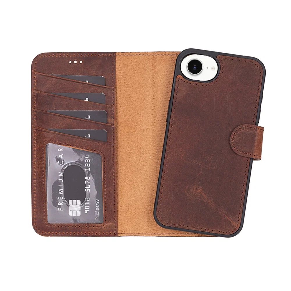 Magic iPhone 17E/16E Leather Detachable Wallet Case
