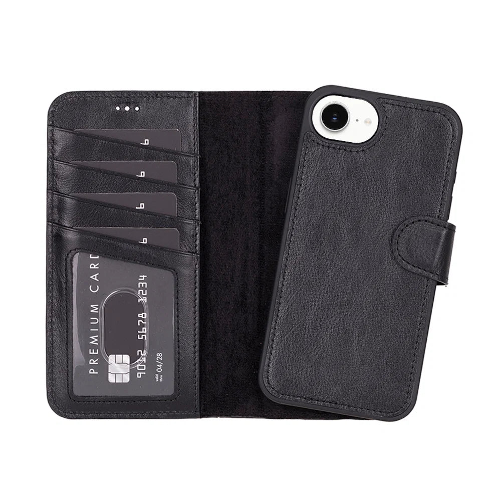 Magic iPhone 17E/16E Leather Detachable Wallet Case