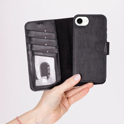 Magic iPhone 17e / 16e Detachable Leather Wallet Case