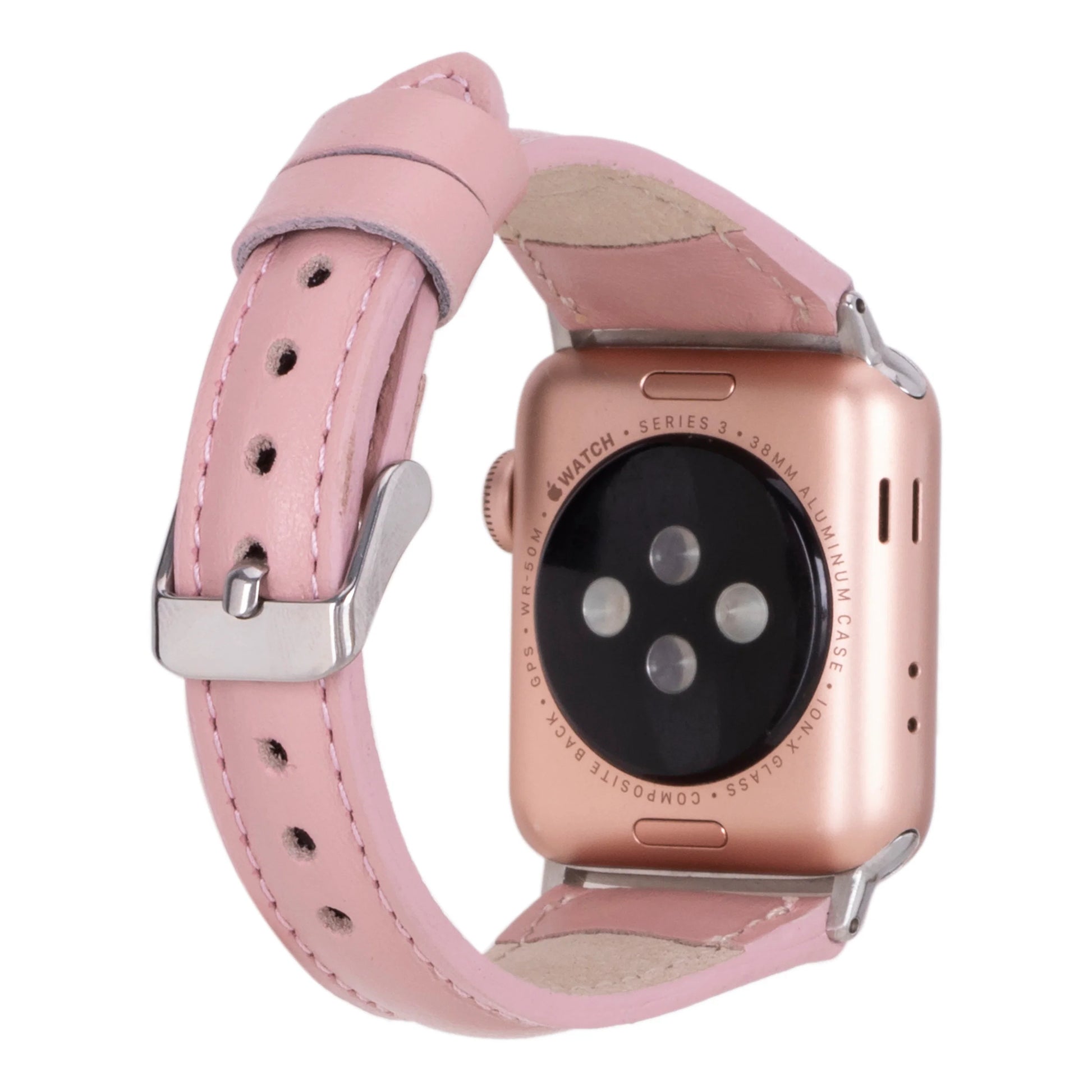 Leather Apple Watch Bands - Clasic Slim Style BRN7