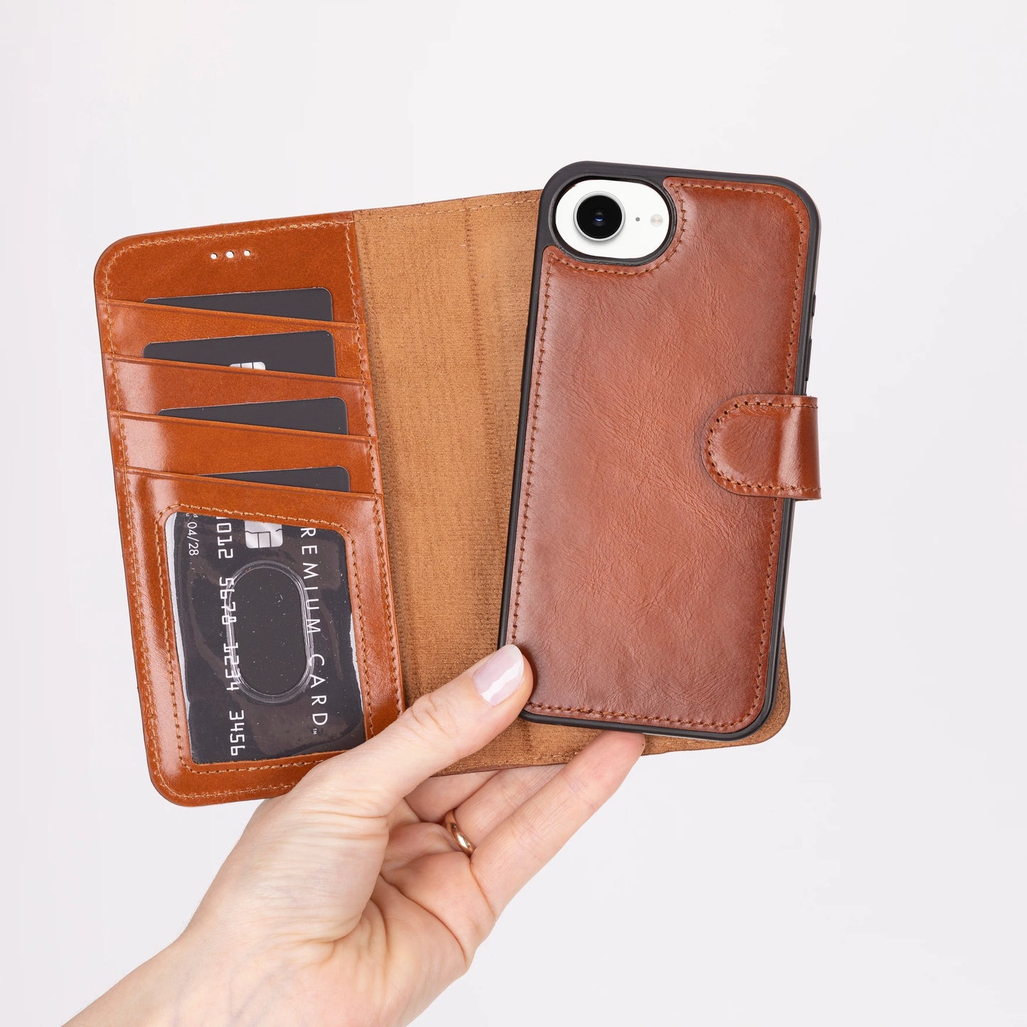 Magic iPhone 17E/16E Leather Detachable Wallet Case