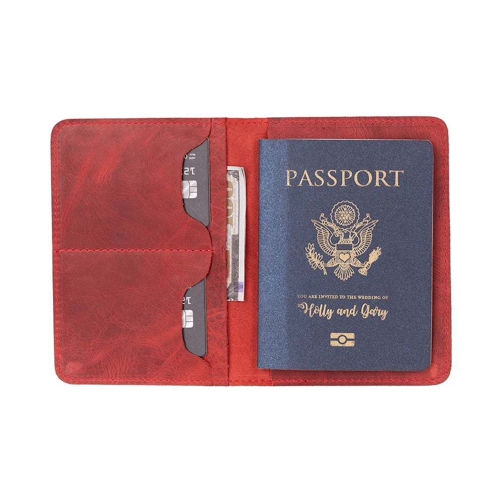 Stronova Leather Passport Wallet