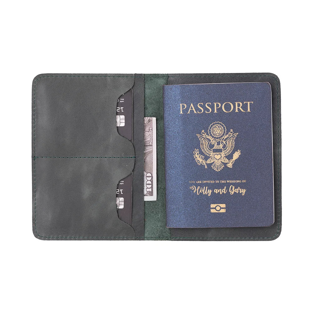 Stronova Leather Passport Wallet