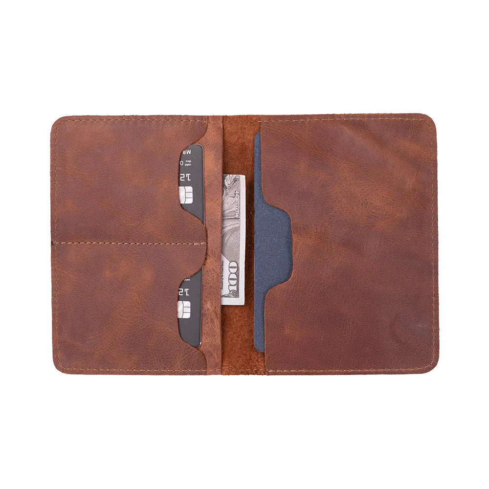 Stronova Leather Passport Wallet