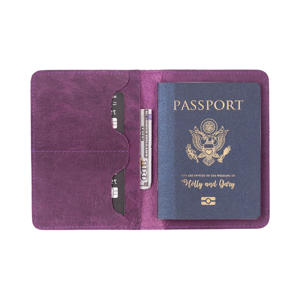 Stronova Leather Passport Wallet
