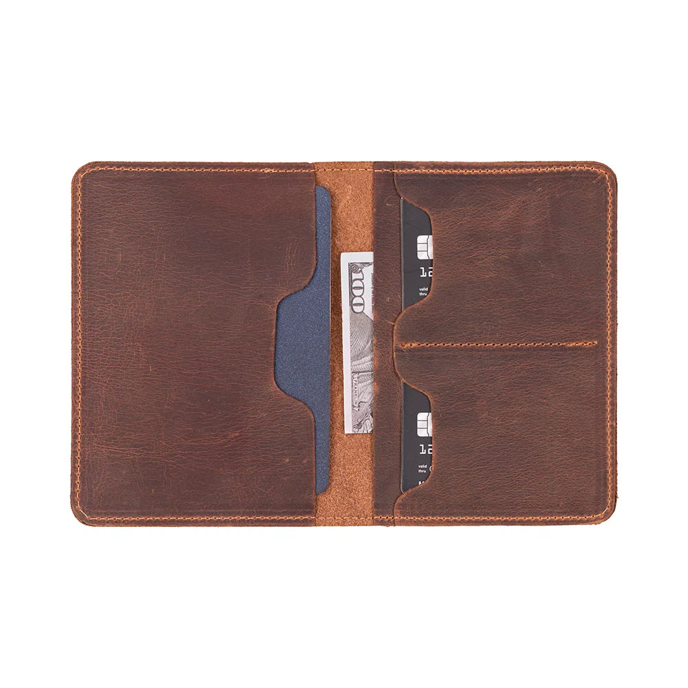 Stronova Leather Passport Wallet