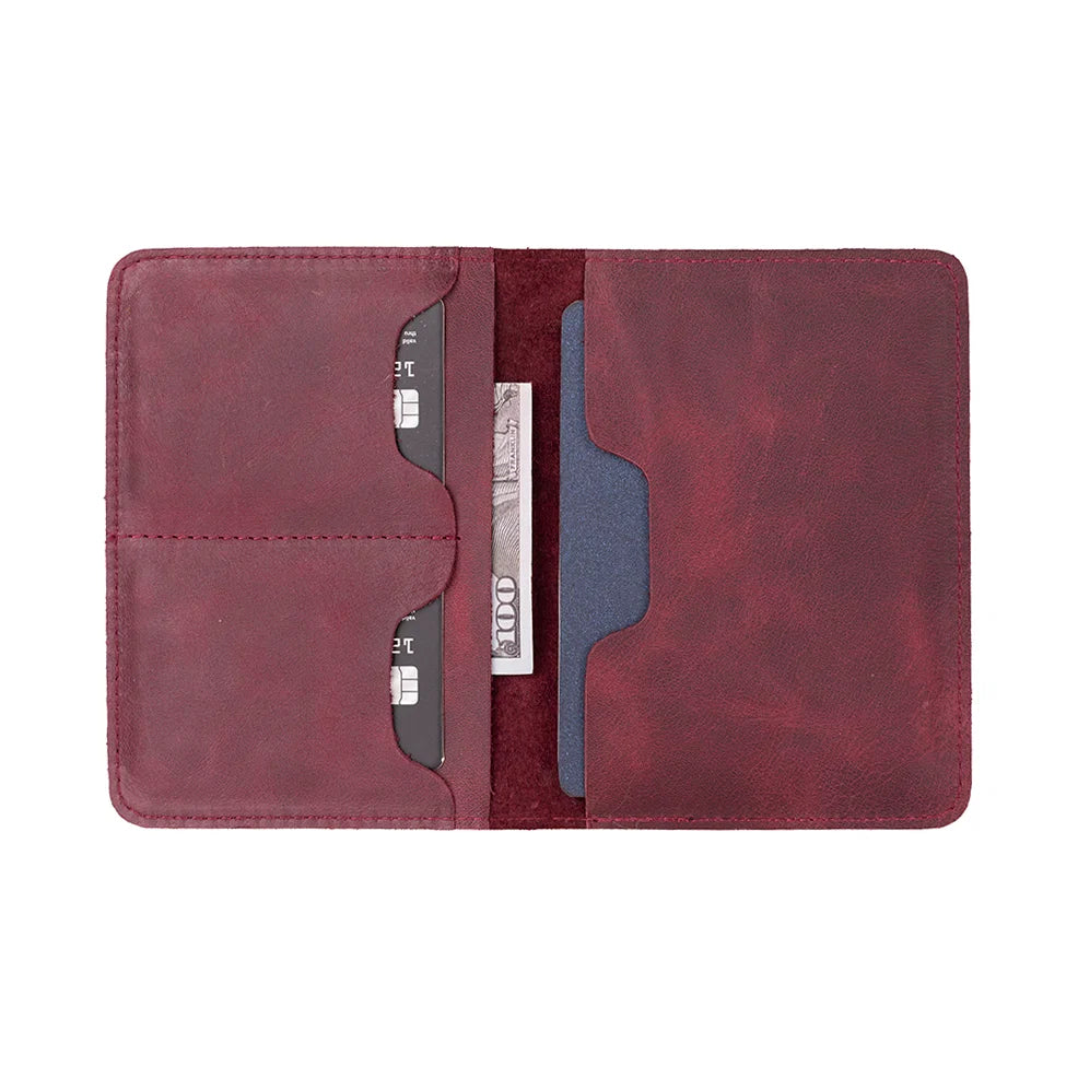 Stronova Leather Passport Wallet