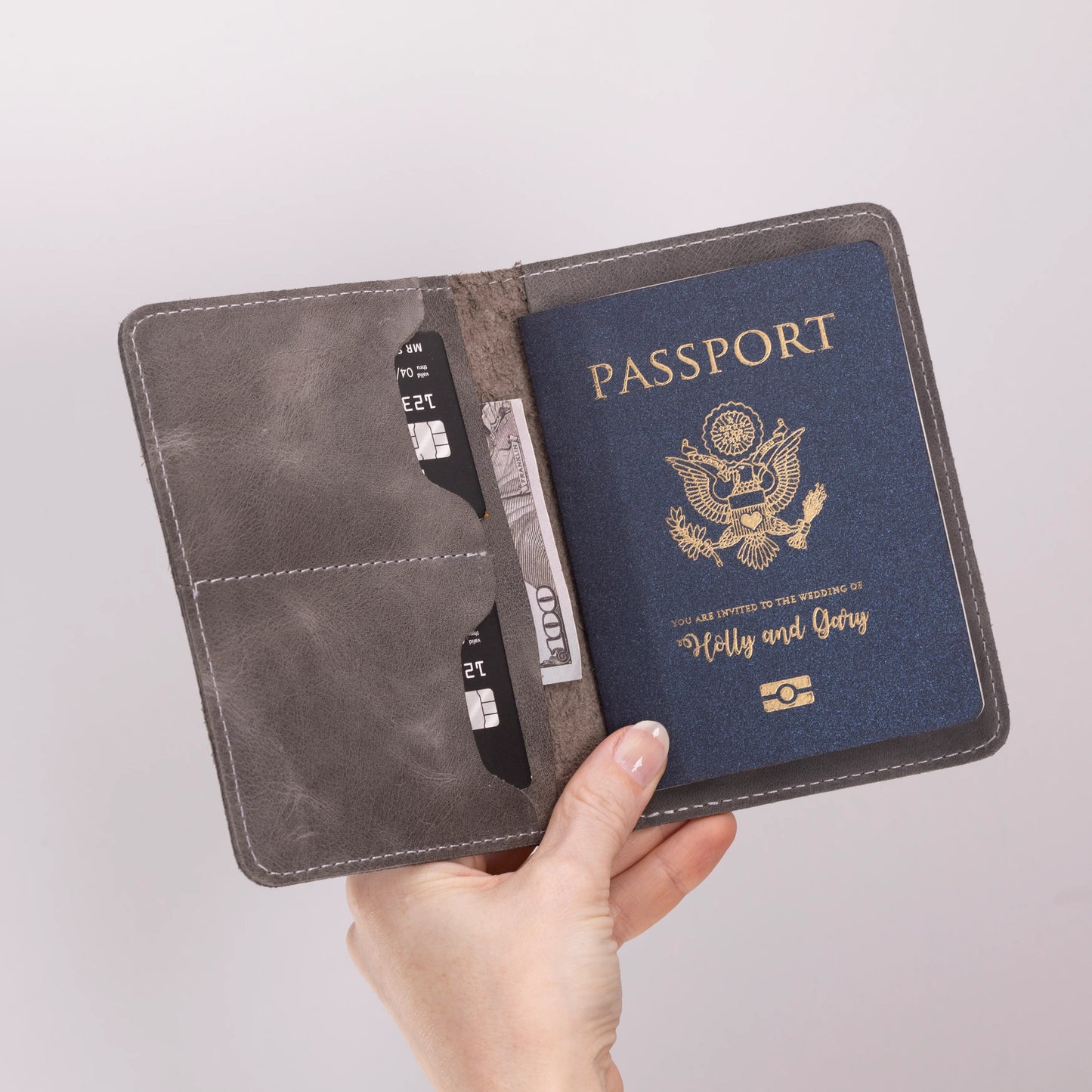 Stronova Leather Passport Wallet