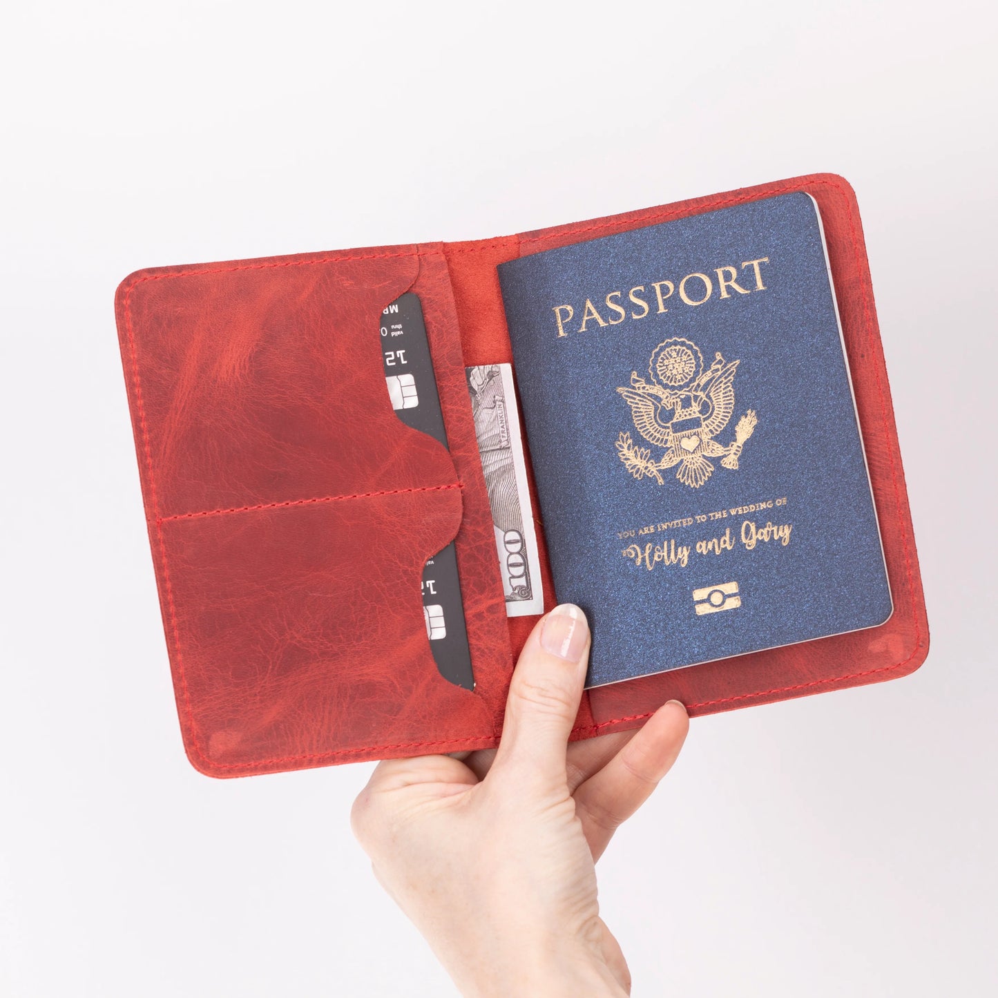 Stronova Leather Passport Wallet
