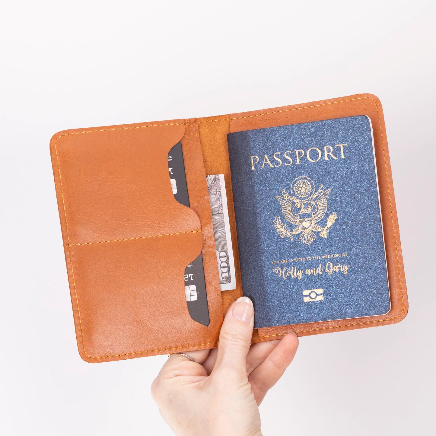 Stronova Leather Passport Wallet