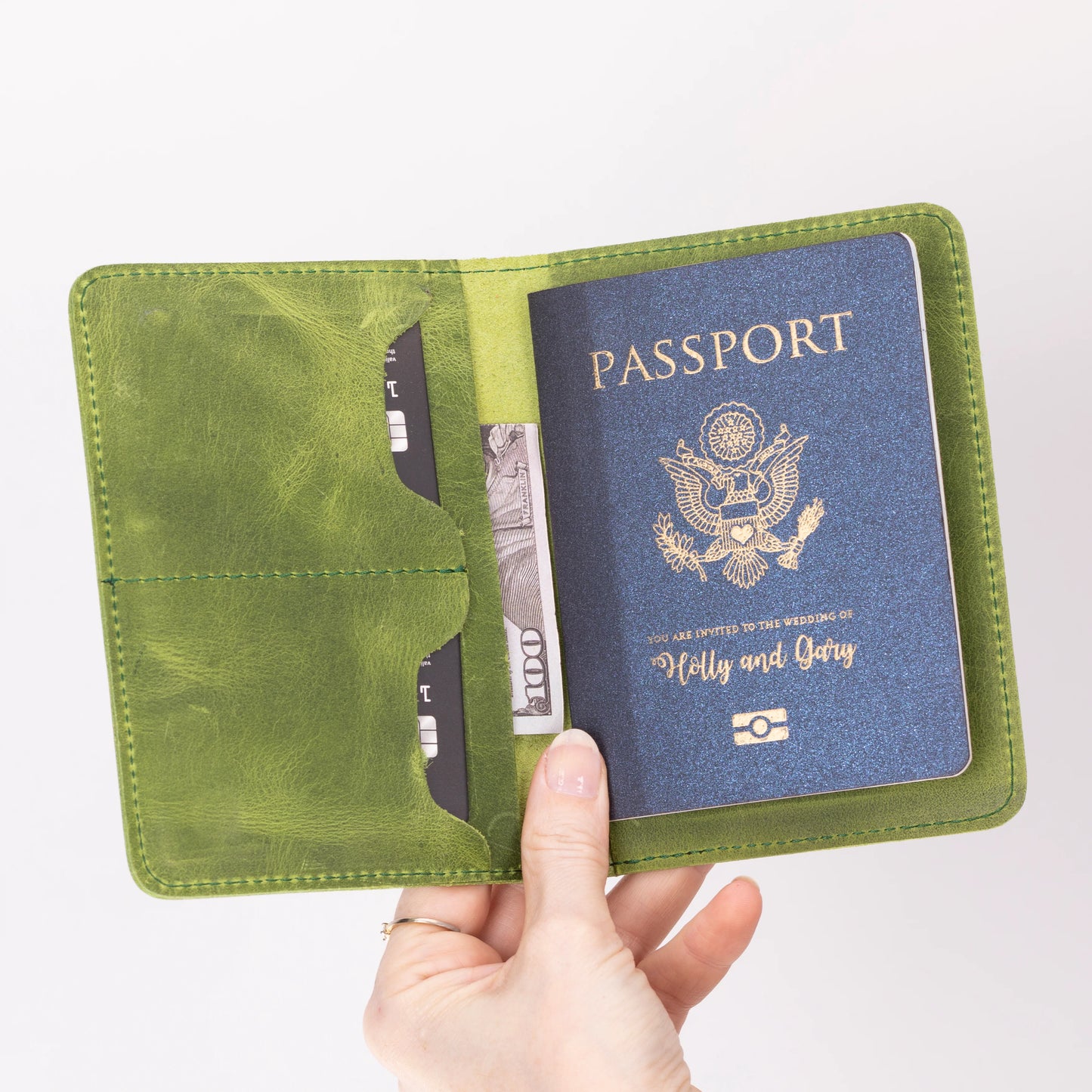 Stronova Leather Passport Wallet
