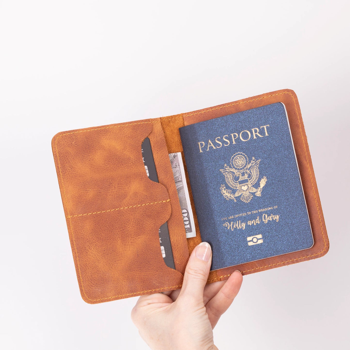 Stronova Leather Passport Wallet