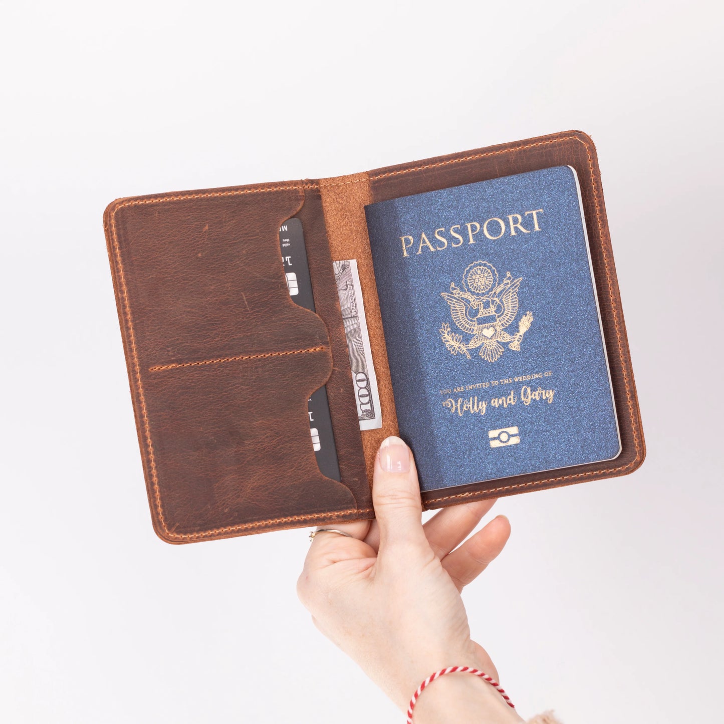 Stronova Leather Passport Wallet