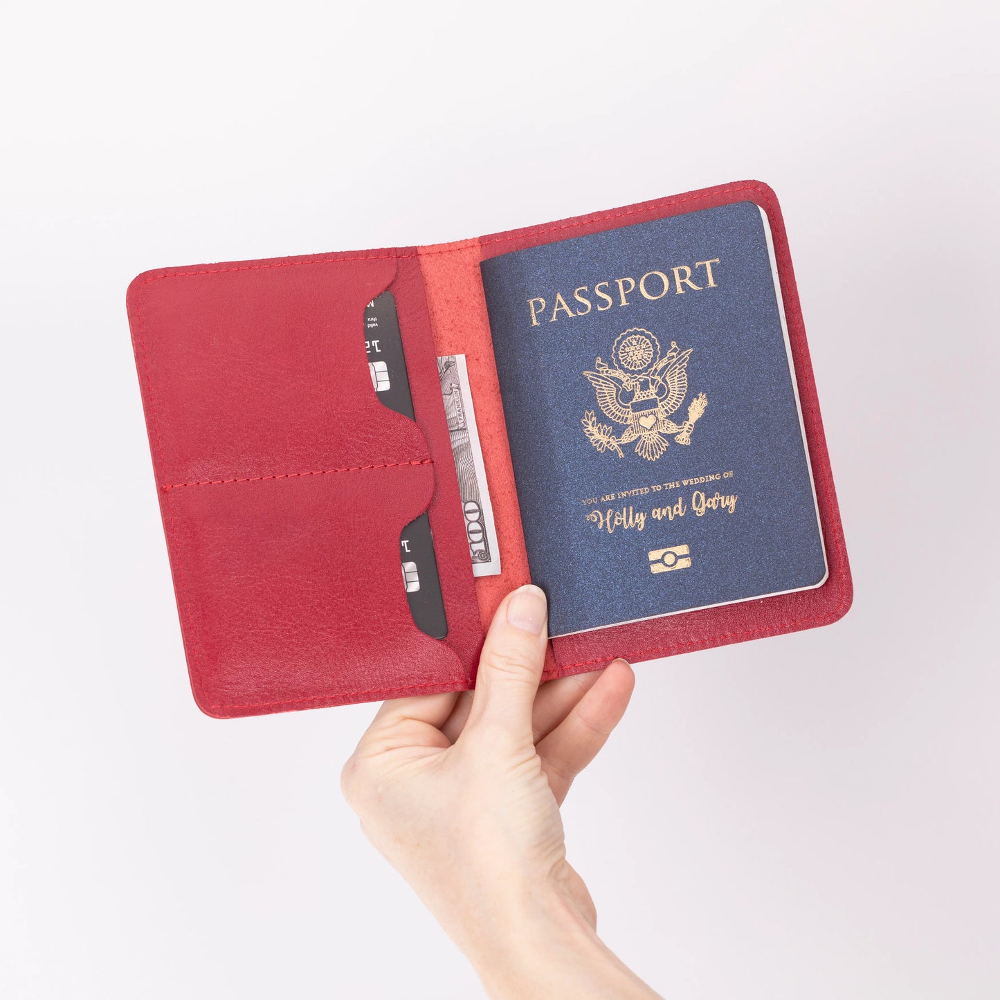 Stronova Leather Passport Wallet