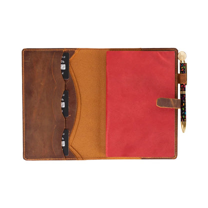 Passato Leather Journal Cover with Three Card Slots