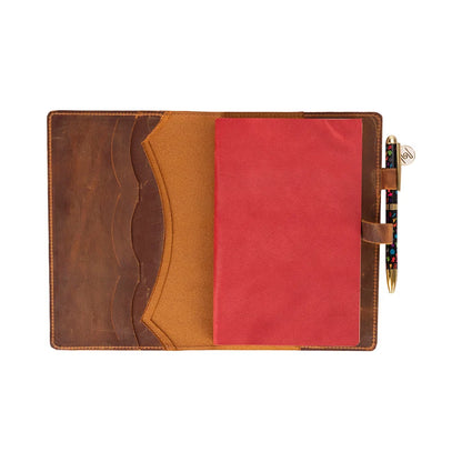 Passato Leather Journal Cover with Three Card Slots