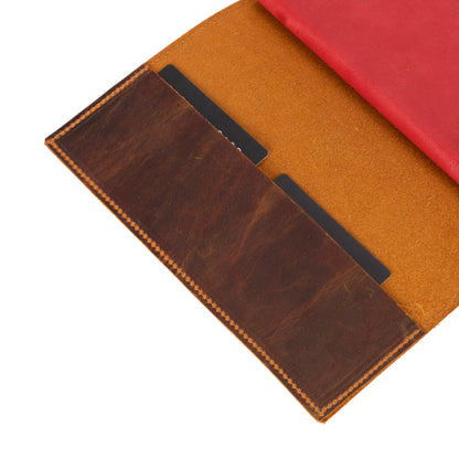 Bosco Leather Journal Cover with Snap Closure