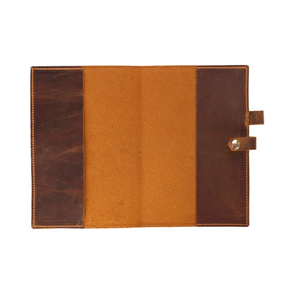 Bosco Leather Journal Cover with Snap Closure