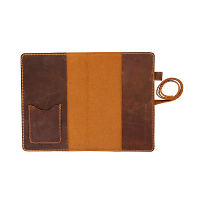 Eterna Leather Journal Cover with Wraparound Strap