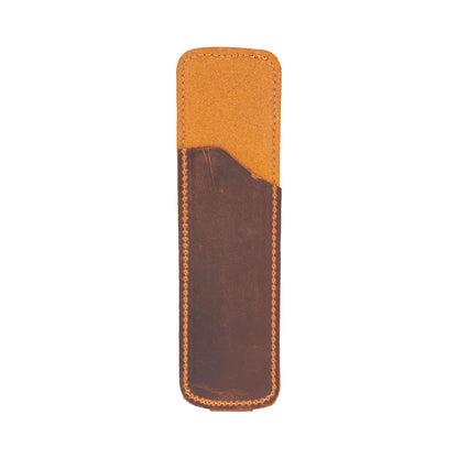 Pelle Leather Pen Pouch with Notebook Strap